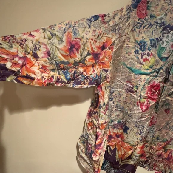 NWT Johnny Was Sz 2X Weller Topiary Hunter Kimono Reversible - Picture 8 of 16